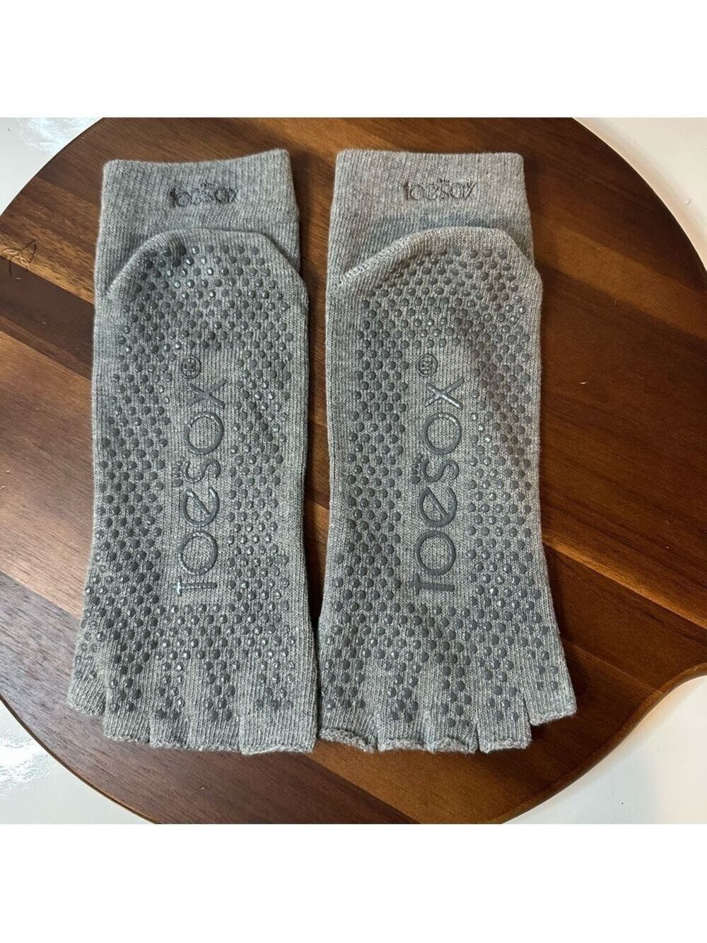 ToeSox XL Gray Bella Open Toe Grip Socks – Brand New Without Tags